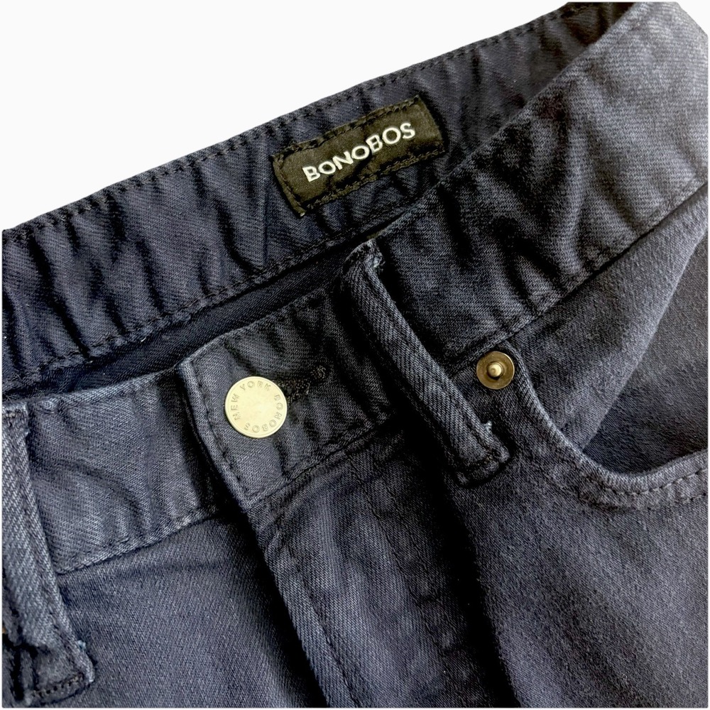 Bonobos Jeans Mens‎ Fits 32x29 Slim Fit Navy Blue Denim Cotton Stretch Casual